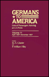 Germans to America, Apr. 27, 1857-Nov. 30, 1857: Lists of Passengers Arriving at U.S. Ports