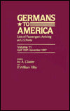Germans to America, Apr. 27, 1857-Nov. 30, 1857: Lists of Passengers Arriving at U.S. Ports