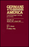 Germans to America, Jan. 2, 1867-Aug. 15, 1867: Lists of Passengers Arriving at U.S. Ports