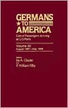 Germans to America, Aug. 19, 1867-May 14, 1868: Lists of Passengers Arriving at U.S. Ports
