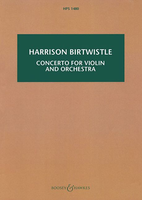 Concerto for Violin and Orchestra: Study Score