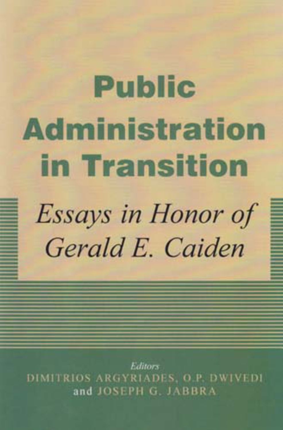 Public Administration in Transition