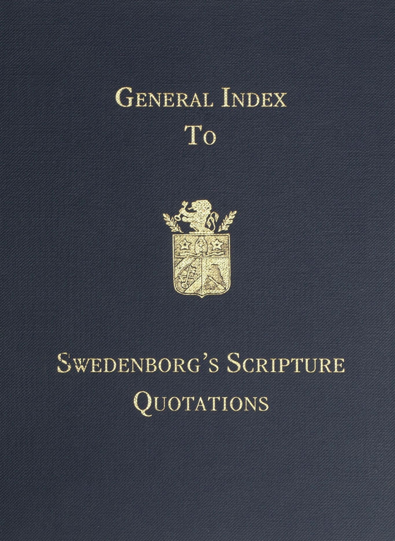 General Index to Swedenborg's Scripture Quotations