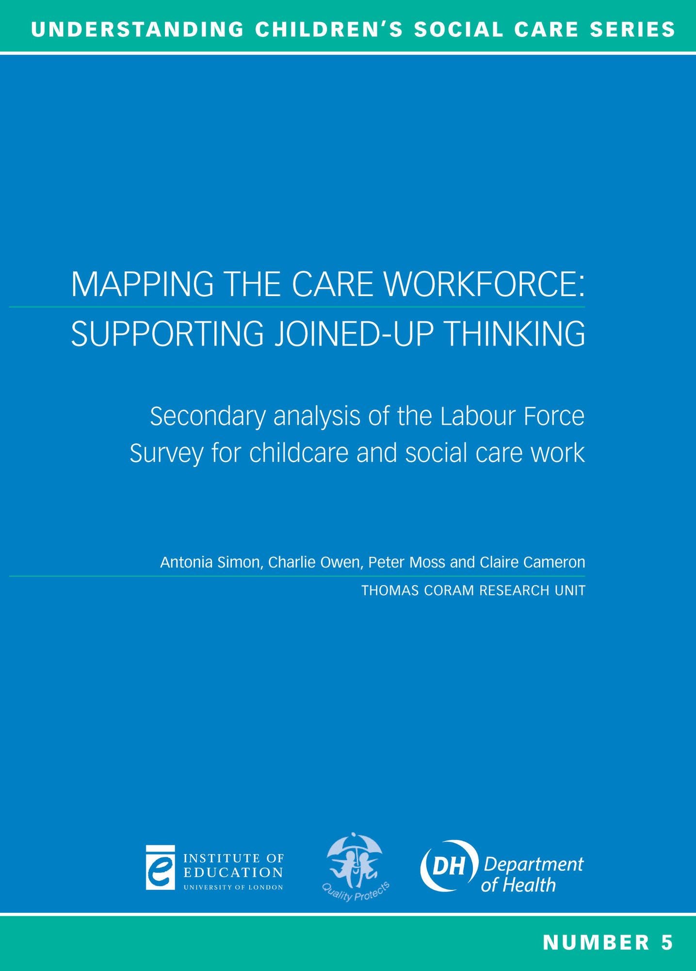 Mapping the Care Workforce: Supporting Joined-up Thinking