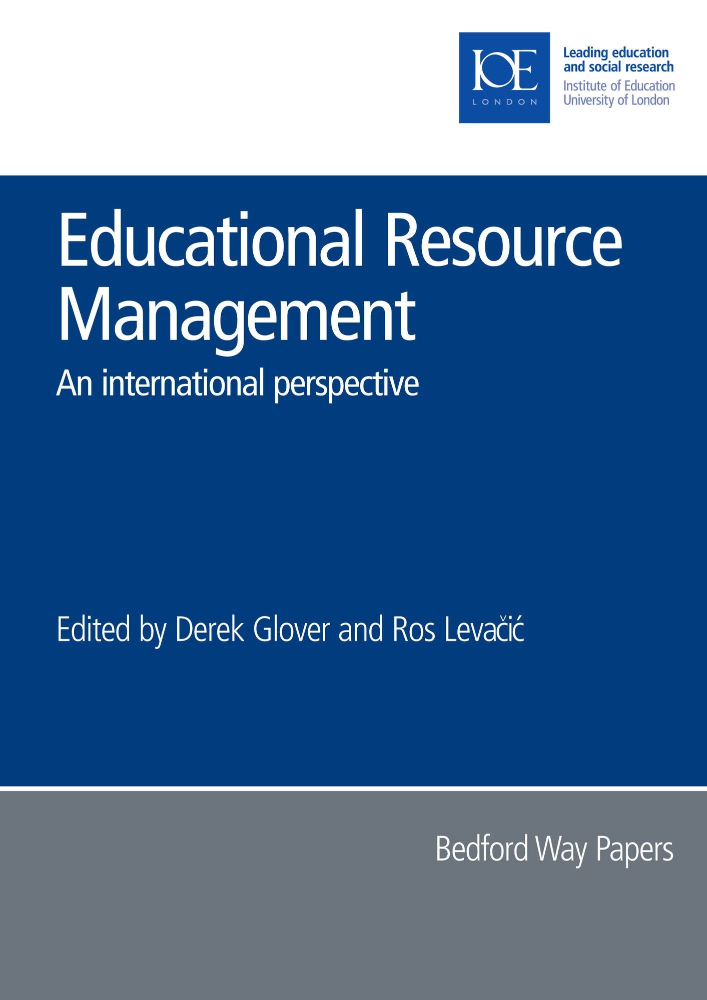 Educational Resource Management: An International Perspective