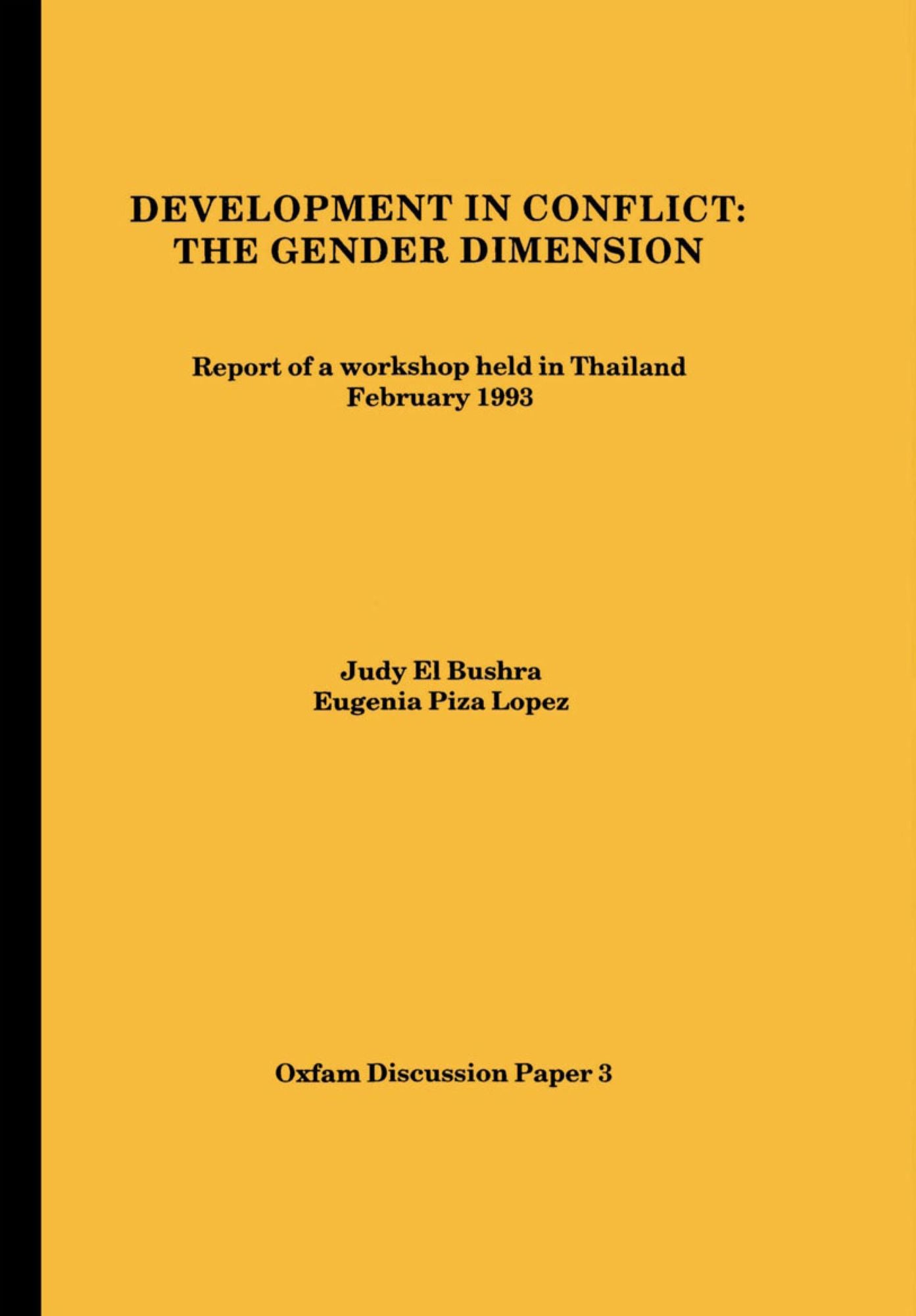 Development in Conflict: The Gender Dimension
