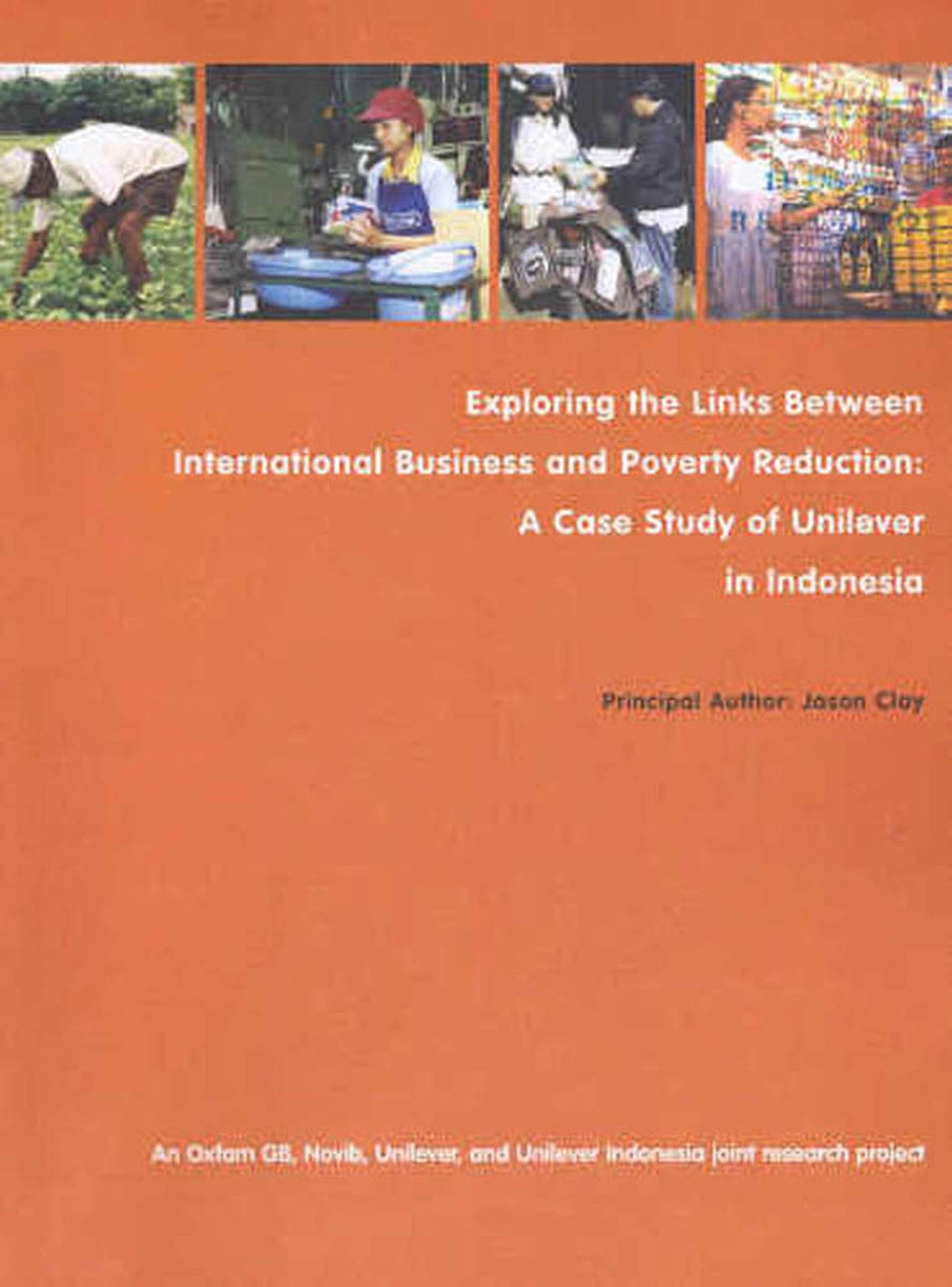 Exploring the Links between International Business and Poverty Reduction: A Case Study of Unilever in Indonesia