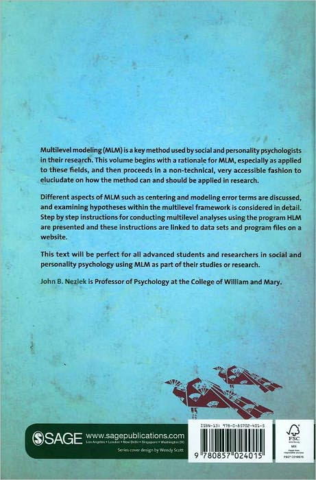Multilevel Modeling for Social and Personality Psychology