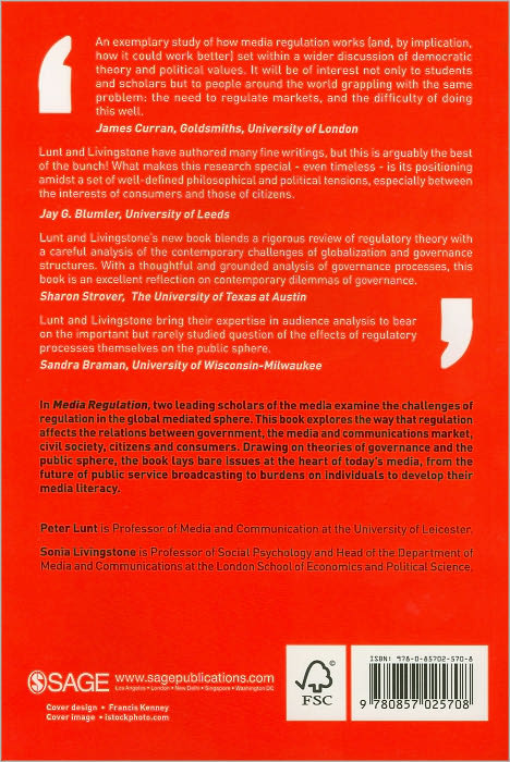 Media Regulation: Governance and the Interests of Citizens and Consumers