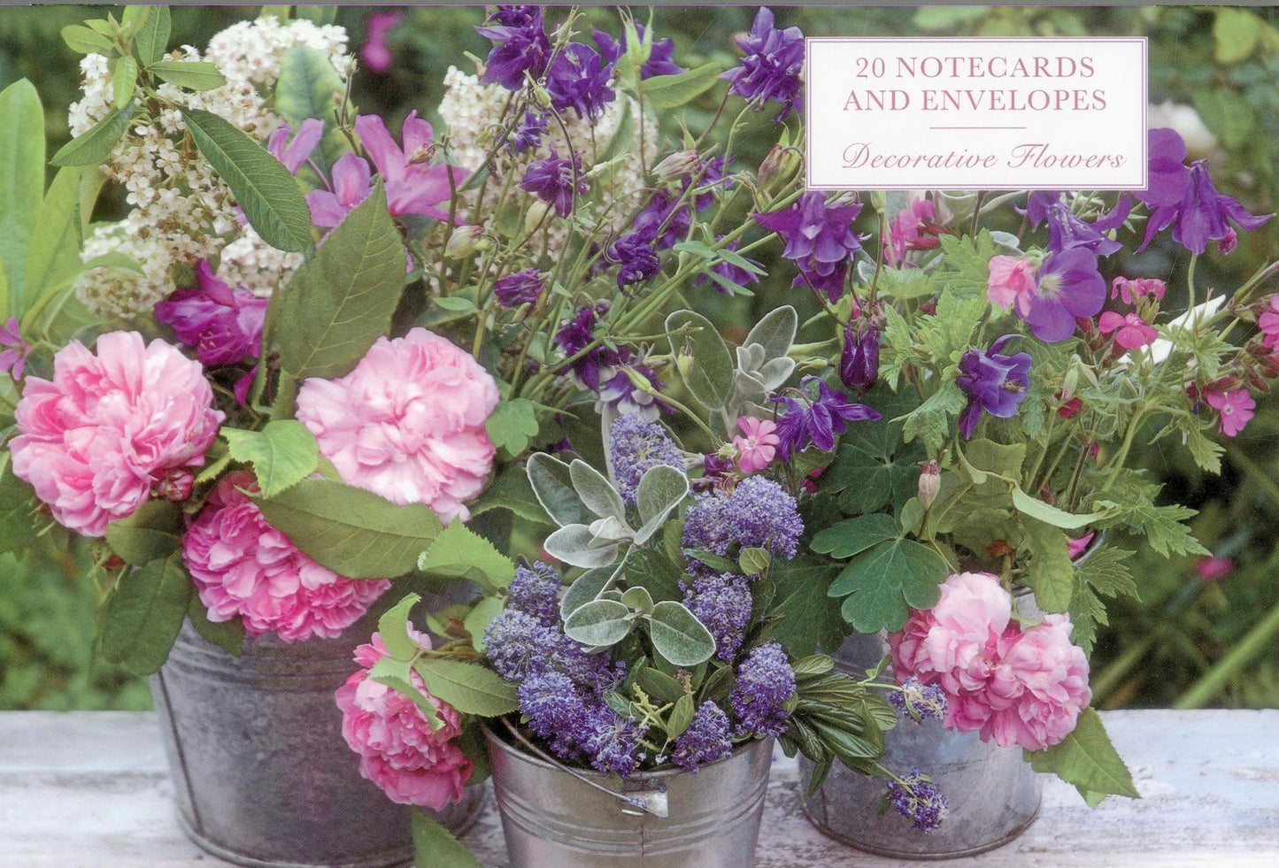 20 Notecards and Envelopes: Decorative Flowers: A Delightful Pack of High-Quality Flower Gift Cards and Decorative Envelopes