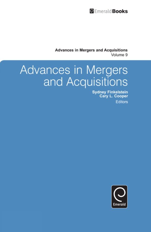 Advances in Mergers and Acquisitions, Volume 9