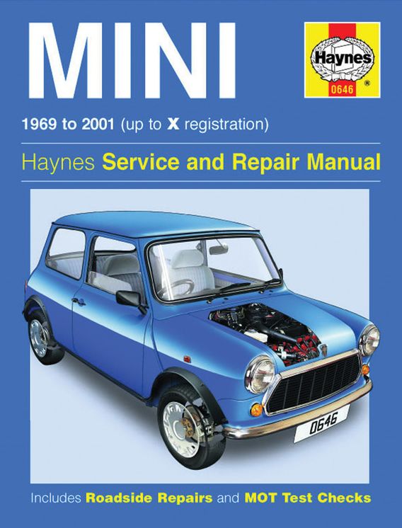 Haynes Mini 1969 to 2001 Up to X Registration