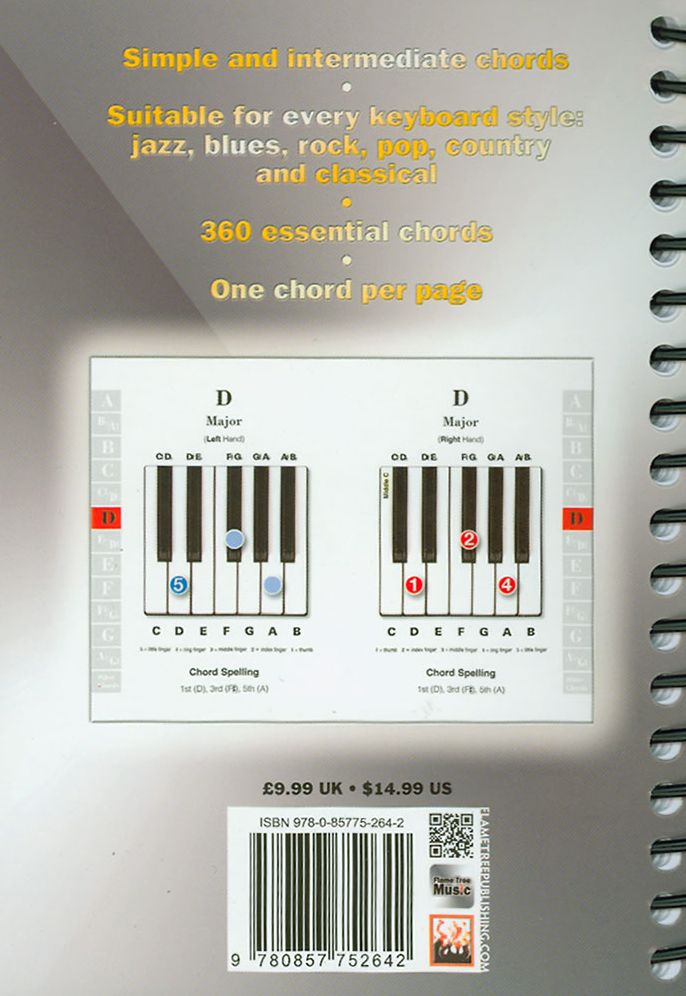 Piano & Keyboard Chords: Easy-to-use, Easy-to-carry, One Chord on Every Page