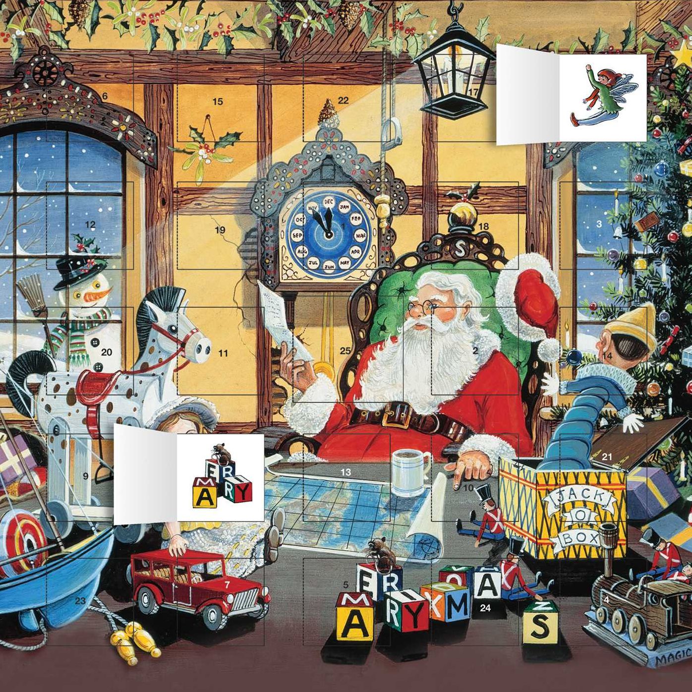 Letter to Santa Advent Calendar (with Stickers)