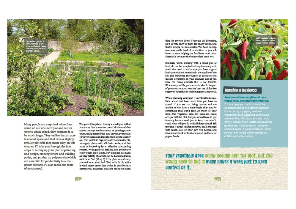 Living on One Acre or Less: How to produce all the fruit, veg, meat, fish and eggs your family needs