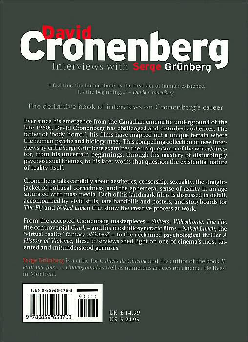 David Cronenberg: Interviews with Serge Grünberg