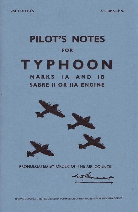 Hawker Typhoon IA & IB - Pilot's Notes
