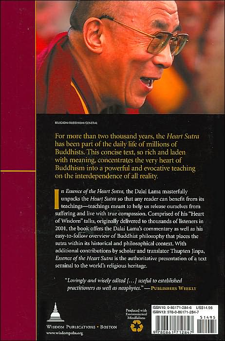 Essence of the Heart Sutra: The Dalai Lama's Heart of Wisdom Teachings