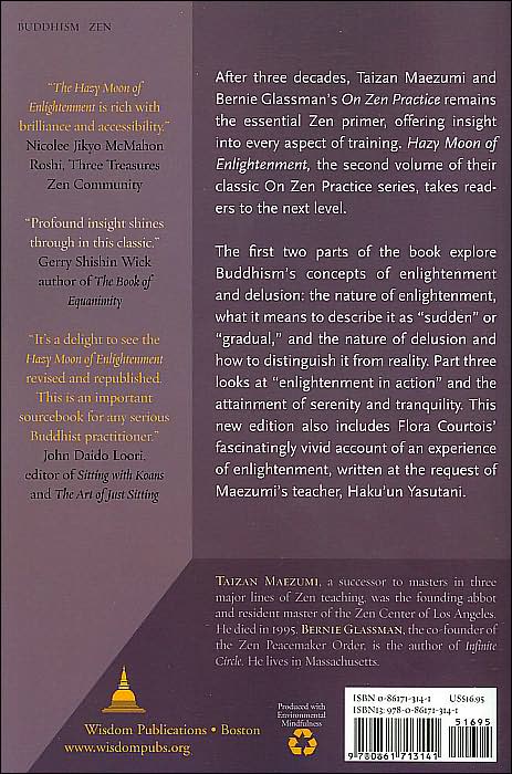 The Hazy Moon of Enlightenment: Part of the On Zen Practice Collection