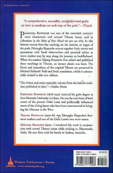 Liberation in the Palm of Your Hand: A Concise Discourse on the Path to Enlightenment