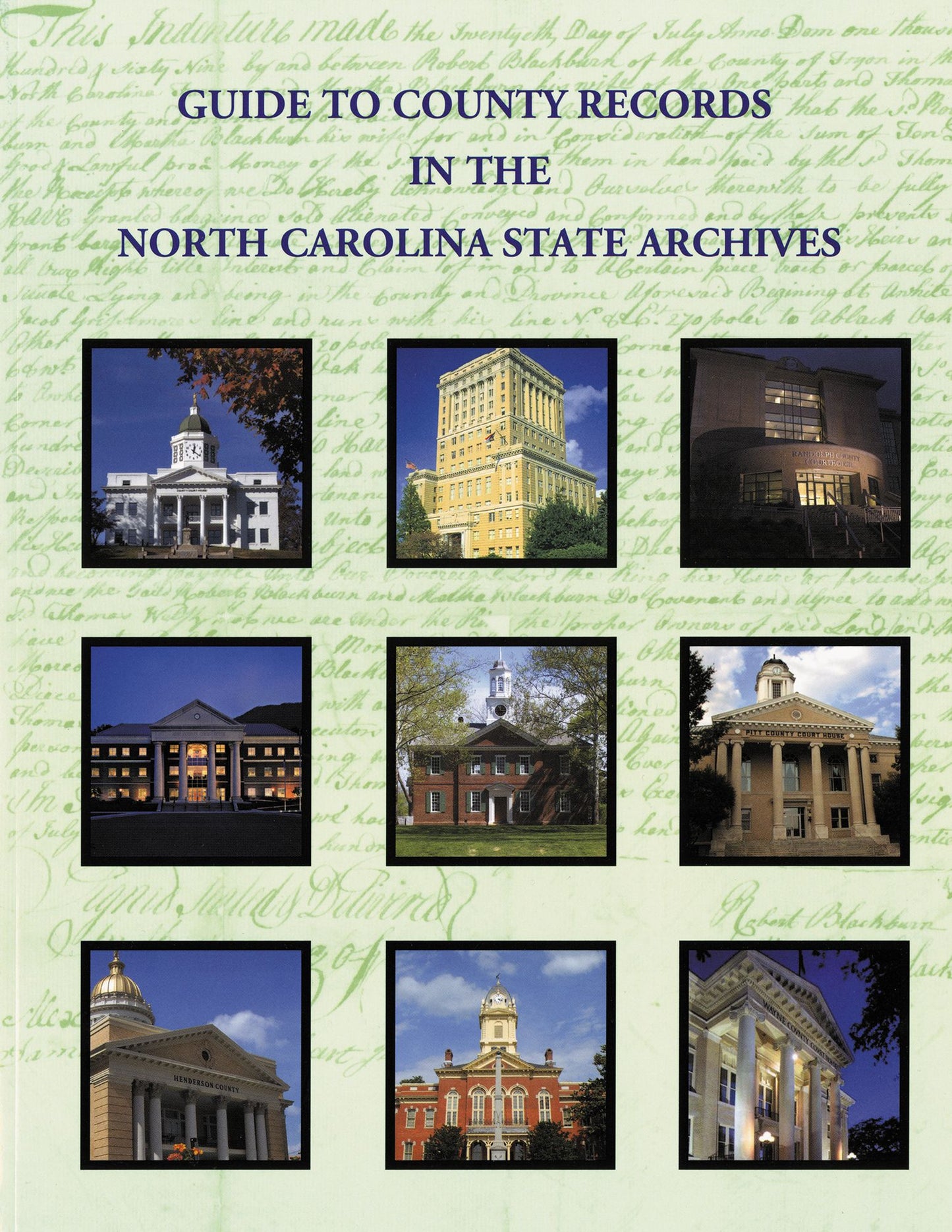 Guide to County Records in North Carolina State Archives