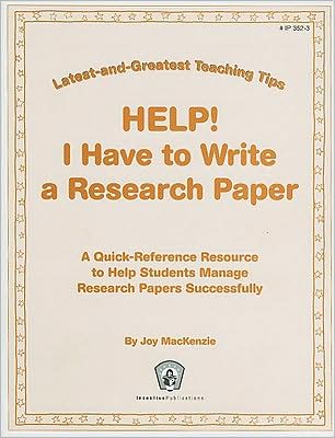 Help! I Have a Research Paper to Write