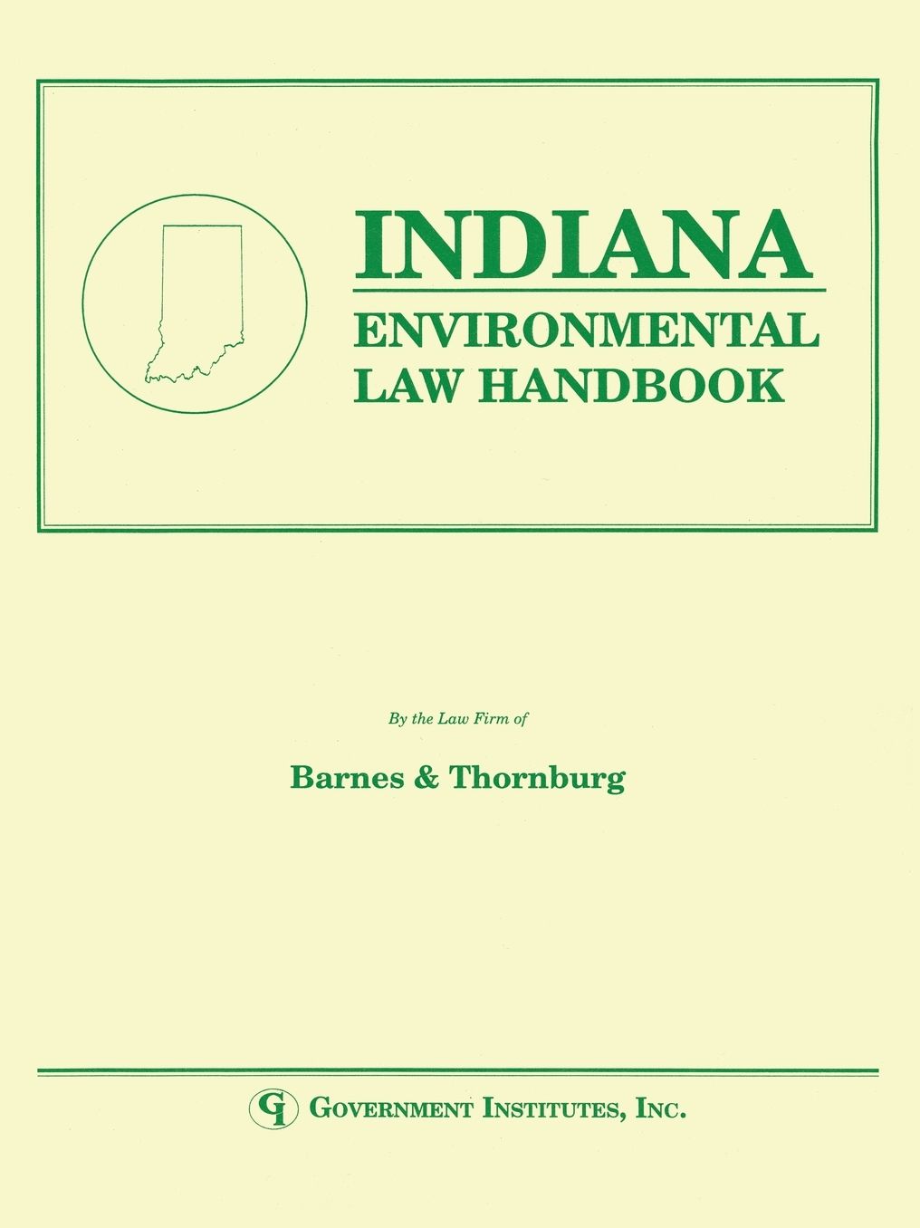 Indiana Environmental Law Handbook