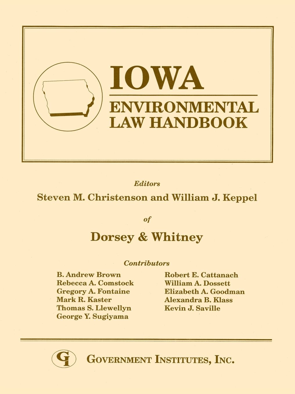 Iowa Environmental Law Handbook