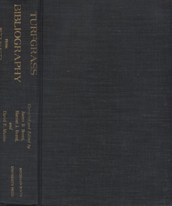 Turfgrass Bibliography From, 1672-1972