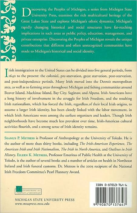 Irish in Michigan (Discovering the Peoples of Michigan Series)