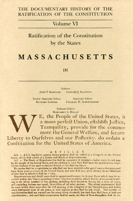 Ratification of the Constitution by the States: Massachusetts