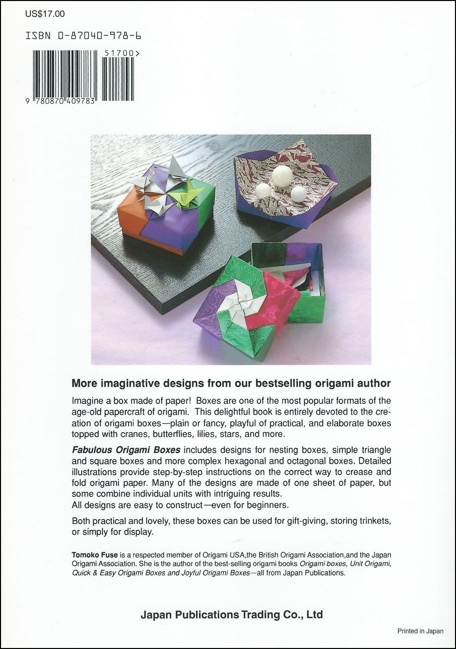 Fabulous Origami Boxes