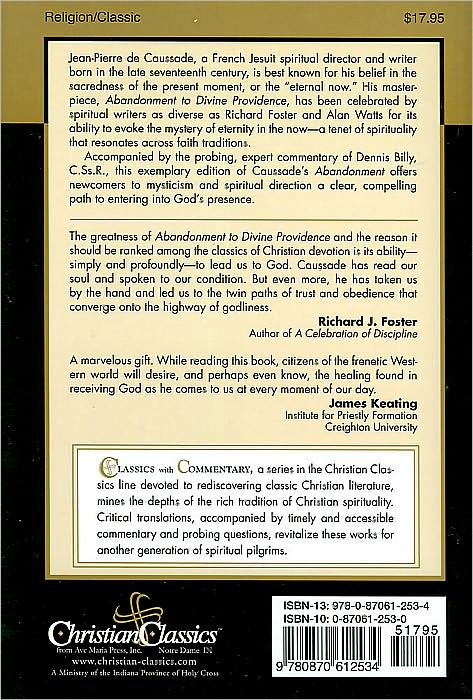 Abandonment to Divine Providence The Classic Text with a Spiritual Commentary by Dennis Billy,C.Ss.R.
