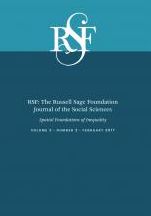 Rsf: The Russell Sage Foundation Journal of the Social Sciences: Spatial Foundations of Inequality