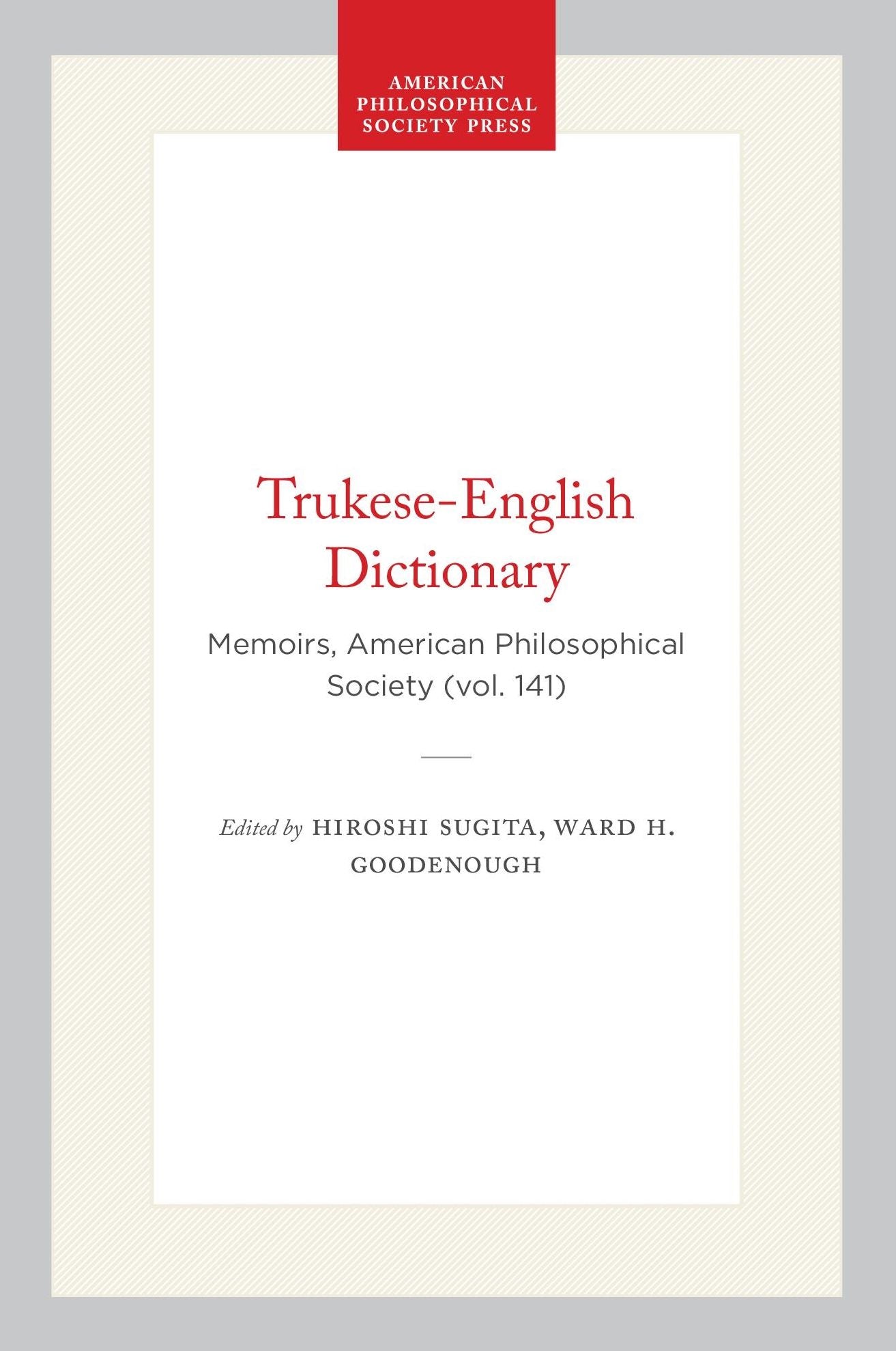 Trukese-English Dictionary
