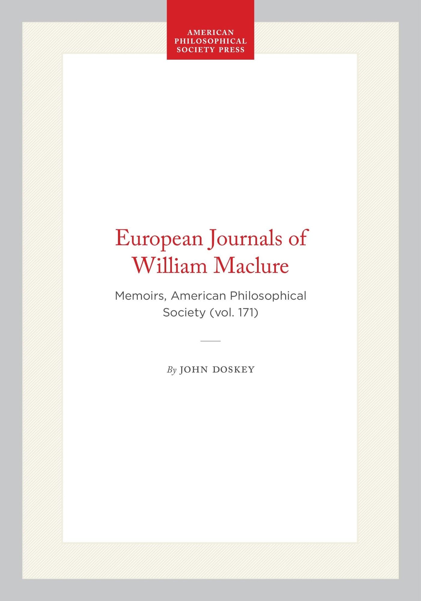 European Journals of William Maclure