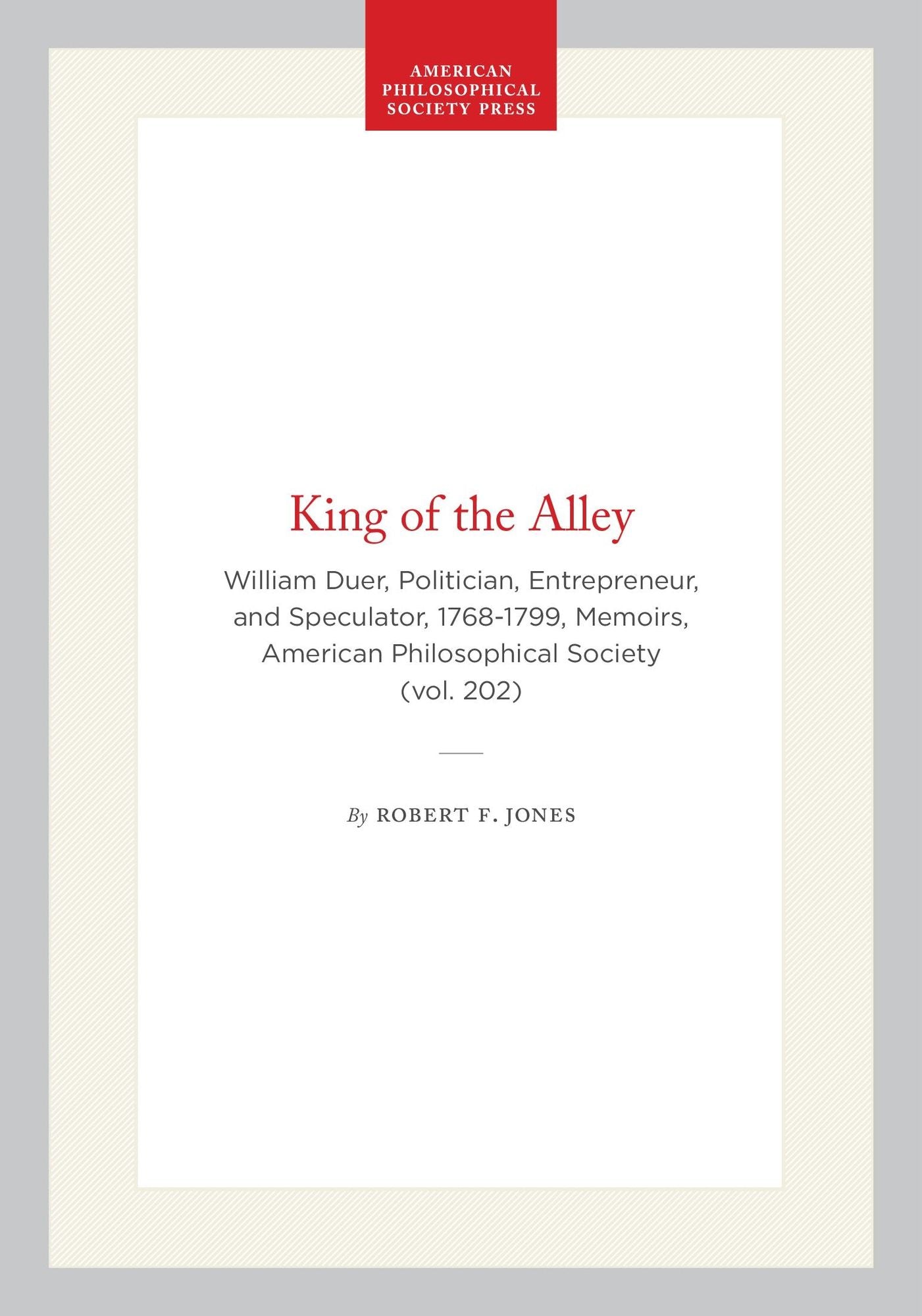 The King Of The Alley William Duer