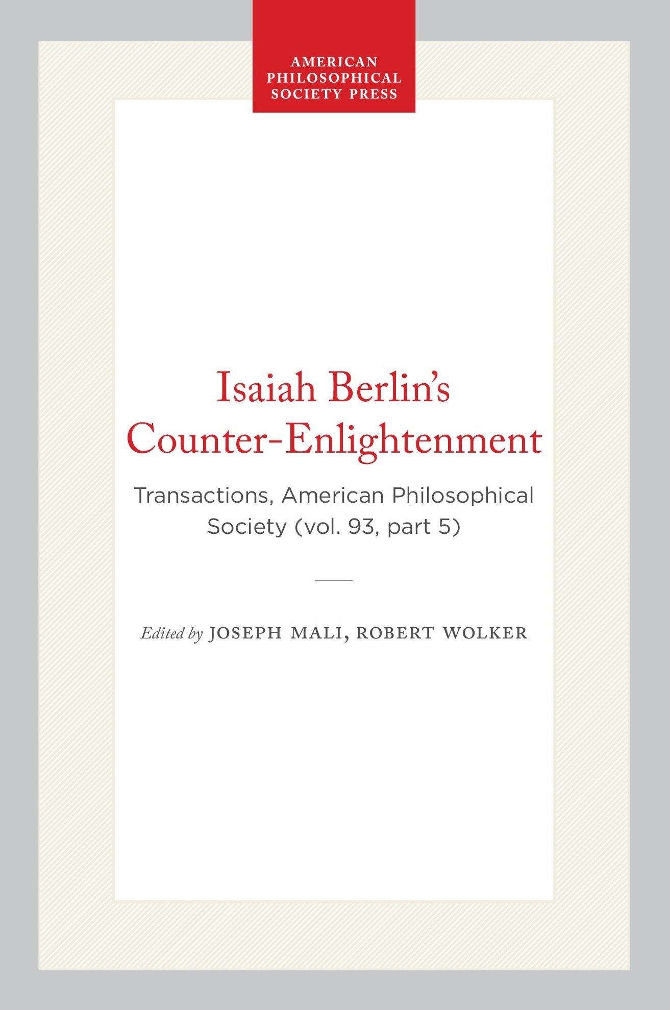 Isaiah Berlin's Counter-Enlightenment