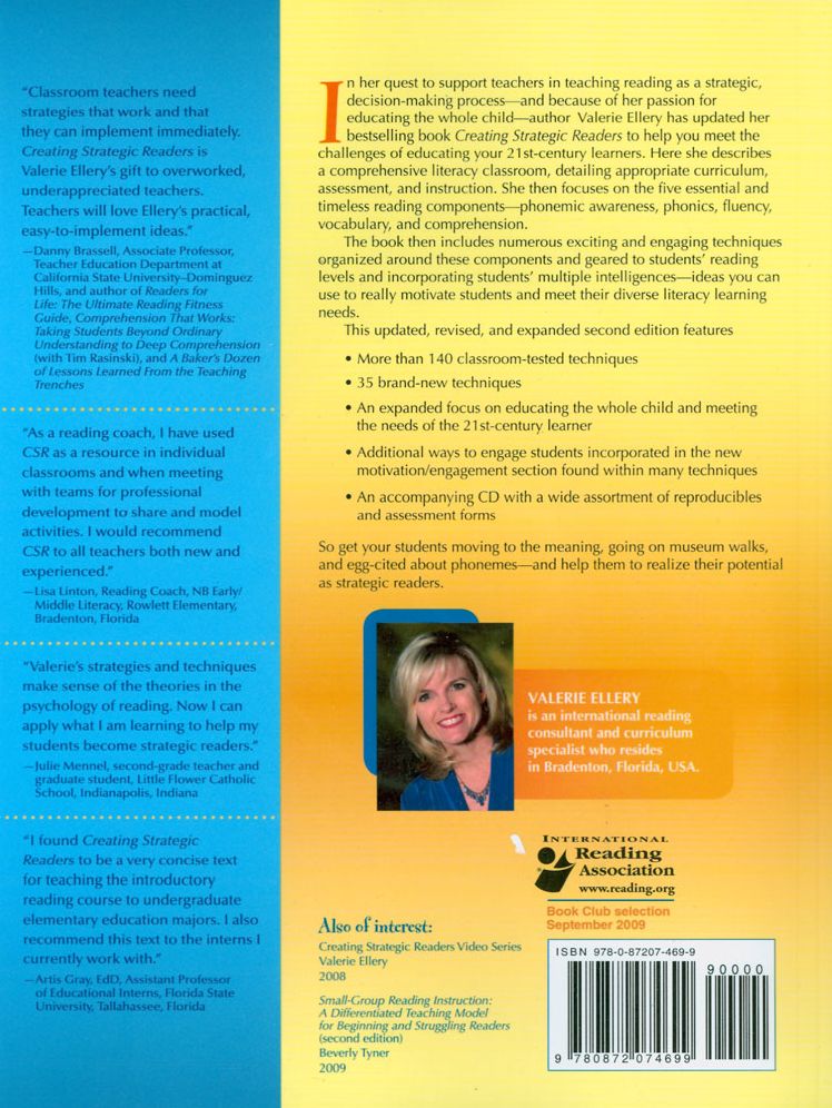 Creating Strategic Readers: Techniques for Developing Competency in Phonemic Awareness, Phonics, Fluency, Vocabulary, and Comprehension