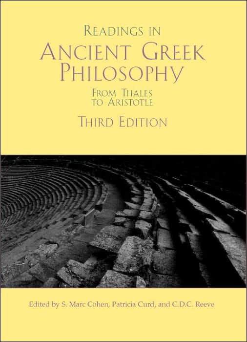 Readings in Ancient Greek Philosophy: From Thales to Aristotle