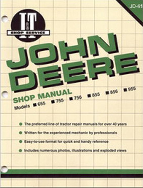 John Deere Shop Manual 655 755 756 855 856&955