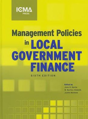 Management Policies in Local Government Finance
