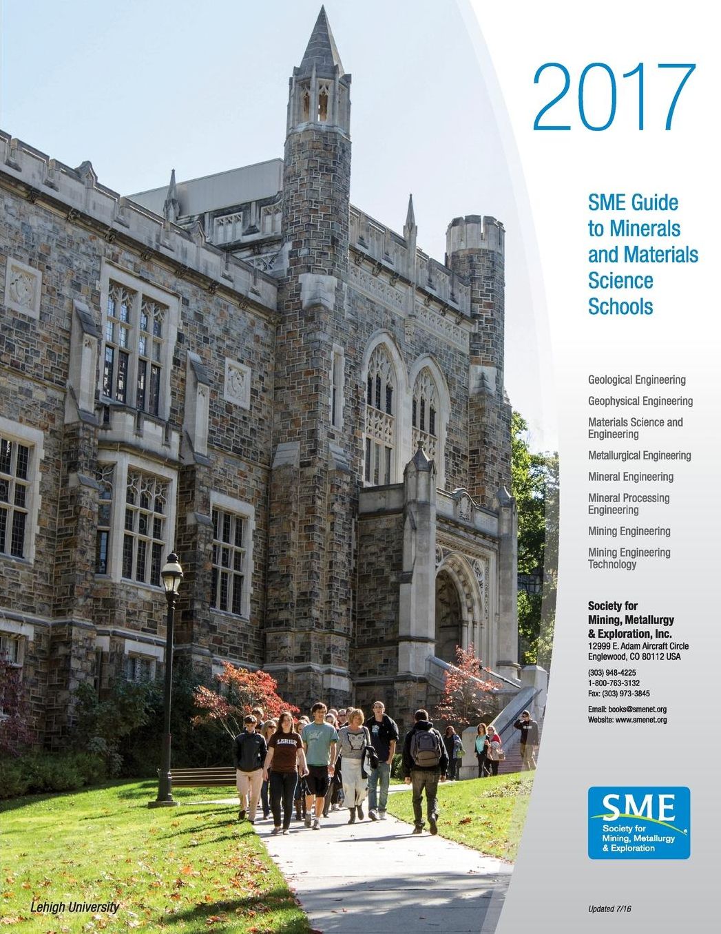 SME 2017 Guide to Minerals and Materials Science Schools