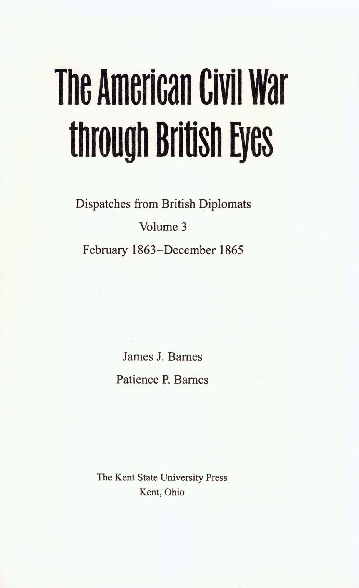 American Civil War through British Eyes