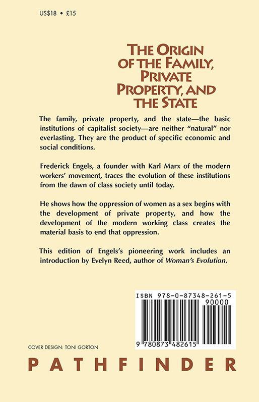 Origin of the Family, Private Property, and the State