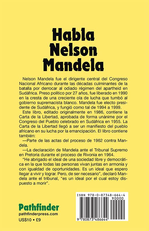 Habla Nelson Mandela