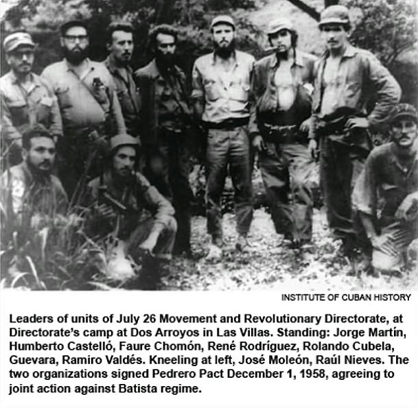 Episodes of the Cuban Revolutionary War, 1956-58
