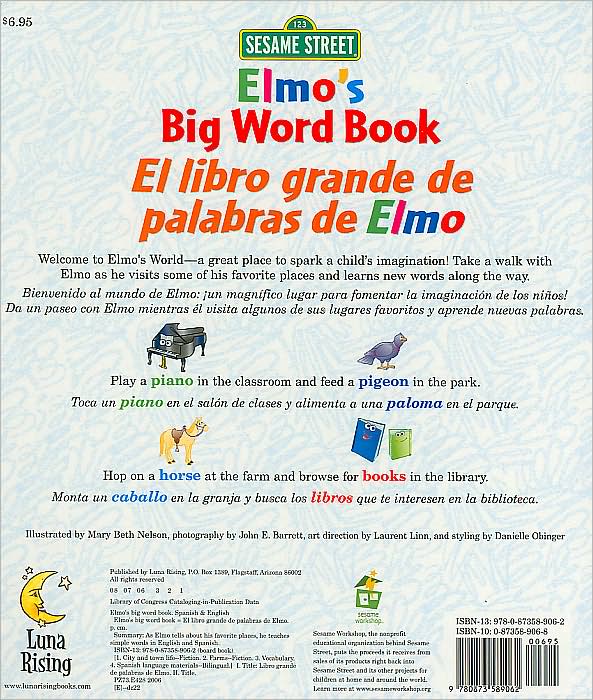 Elmo's Big Word Book/ El libro grande de palabras de Elmo