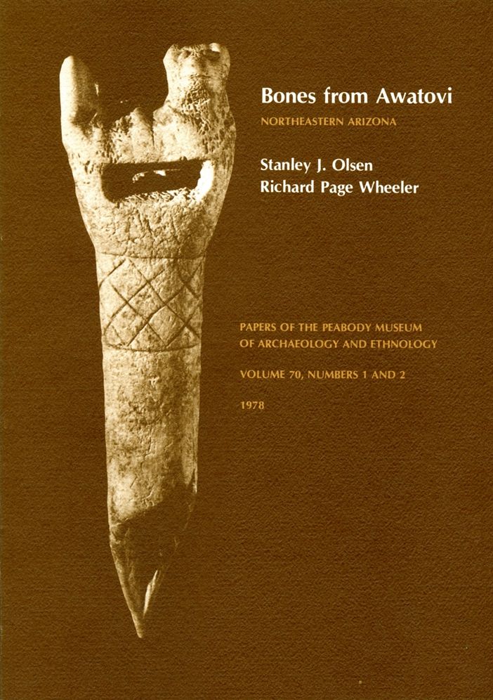Bones from Awatovi: Northeastern Arizona - The Faunal Analysis - Bone and Antler Artifacts