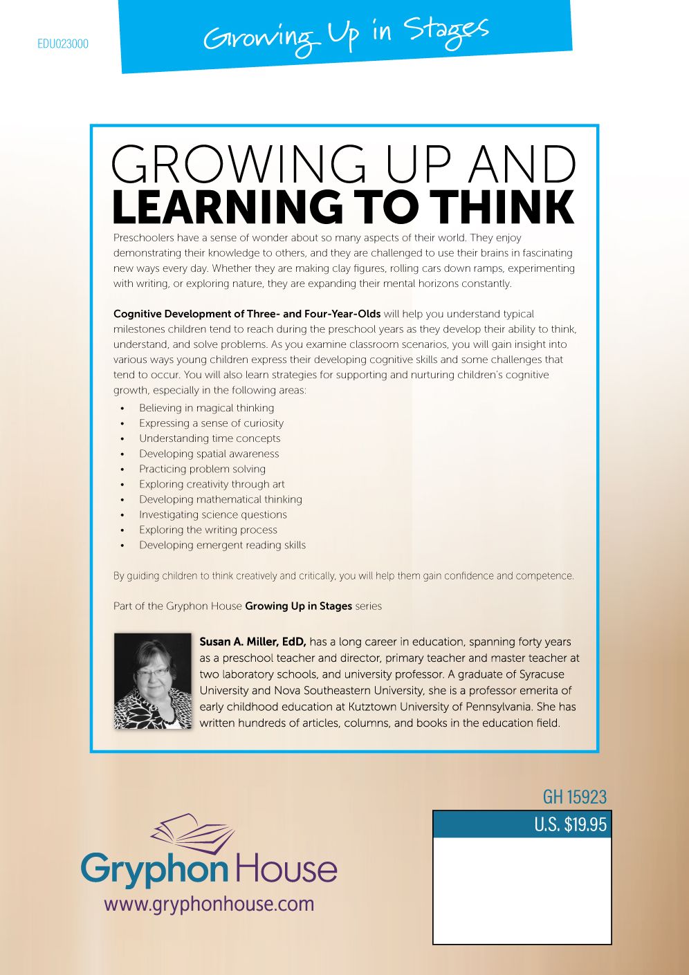 Cognitive Development of Three- and Four-Year-Olds